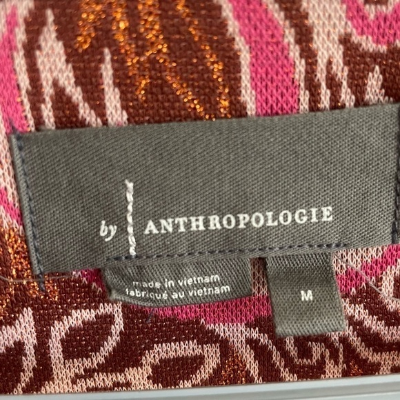 Anthropologie Metallic Paisley Demeter Tee, Size M - Picture 6 of 9